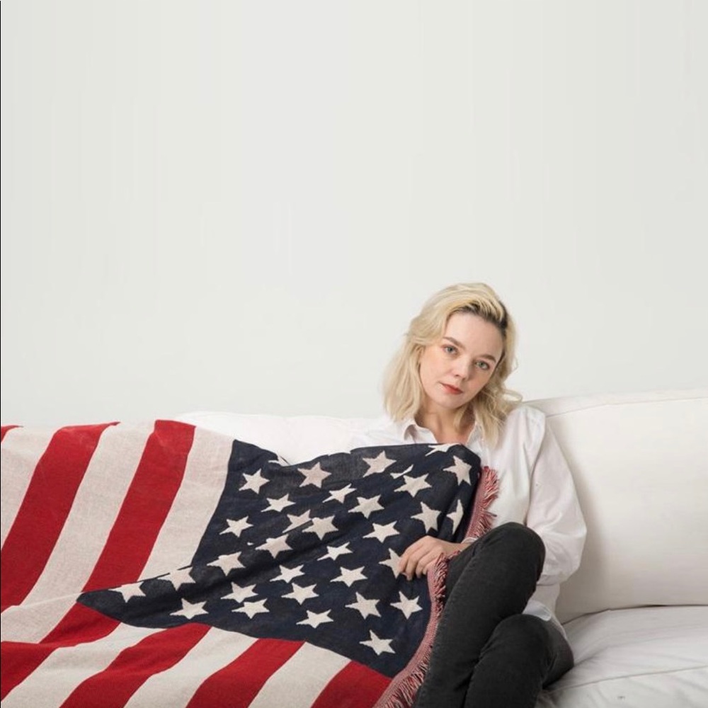USA Flag Throw Blanket